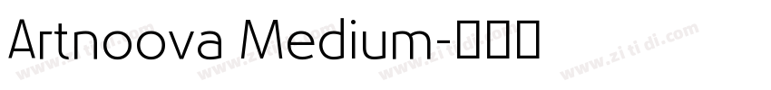 Artnoova Medium字体转换